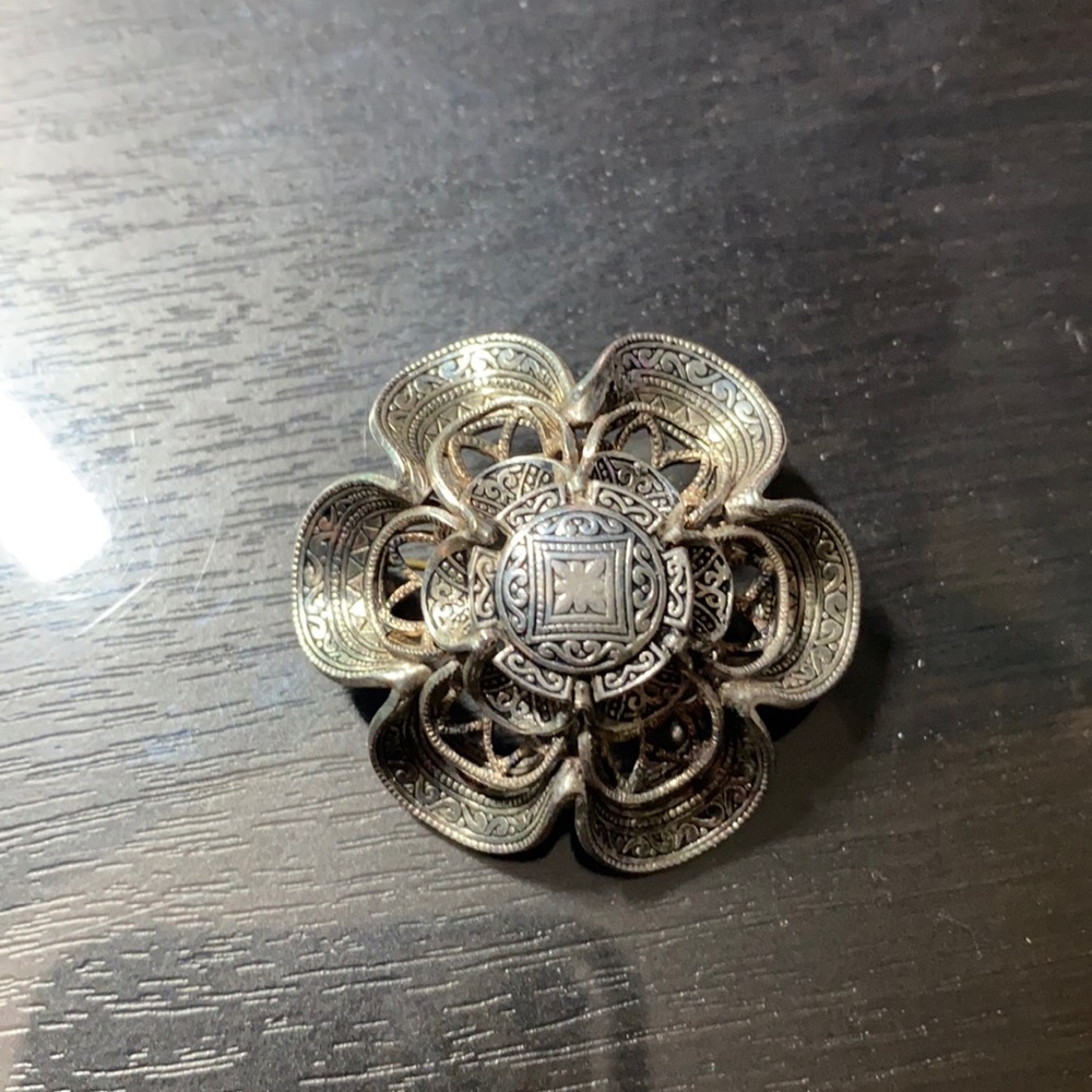 Antique silver brooch